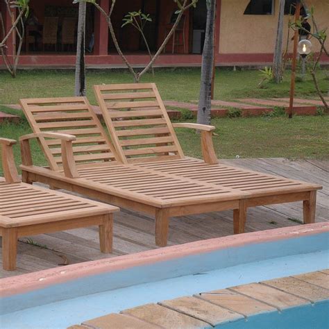 Visitor interested in double chaise lounge, double lounge chair outdoor, wood double chaise lounge outdoor. Brianna Double Chaise Lounge | Teak chaise lounge, Chaise ...