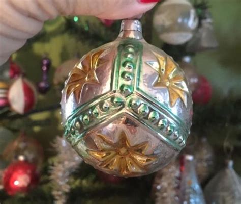 Antique Vintage West Germany Star Indent Mercury Glass Christmas Ornament Antique Price