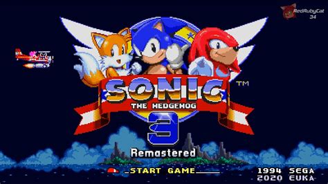 Sonic 3 Remastered Title Screen Sonic 3 Air Mods Gameplay