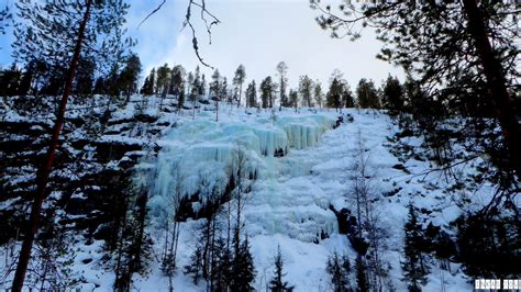 Korouma National Park Frozen Waterfalls Finland Vacation Inkas Tour