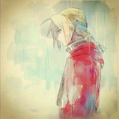Edward Elric Raining Sad Fullmetal Alchemist I Love Anime All Anime