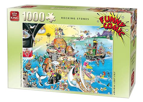 King 5221 Funny Comics Rocking Stones Jigsaw Puzzle 1000 Piece 49 X 68