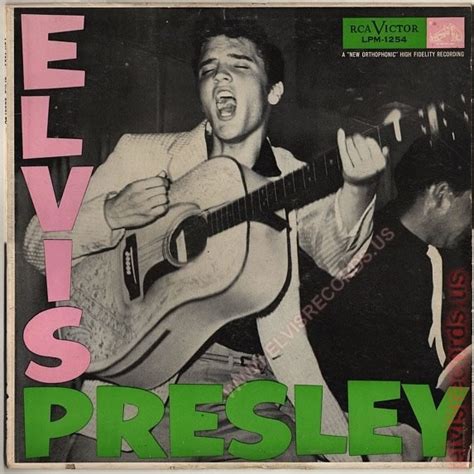 Original Rca Records 01 1956 Elvis Presley Lpm 1254