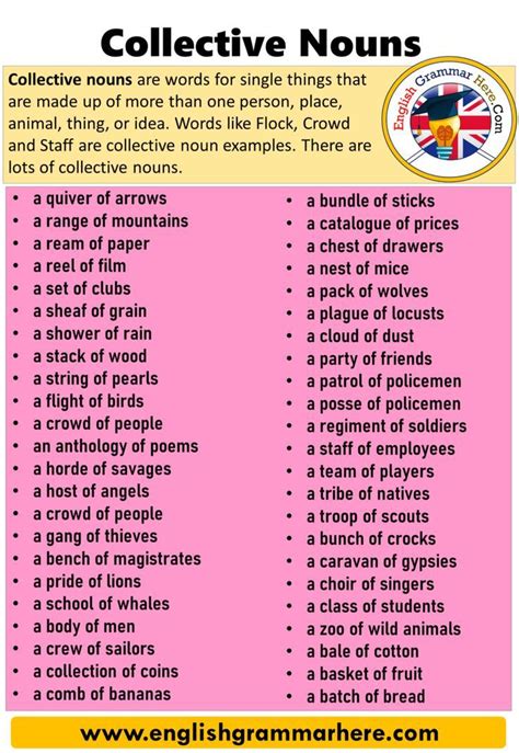 english collective nouns definition  examples table