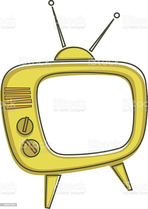 Vintage Tv Set Stock Illustration Download Image Now Television Set
