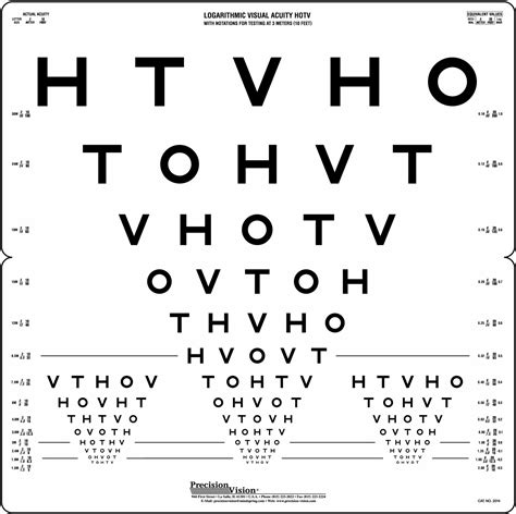 Hotv Folding Chart Precision Vision