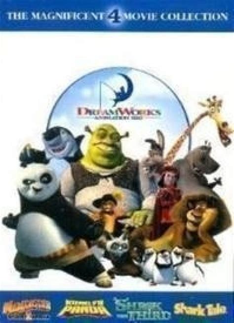 Dreamworks Animation Pack Kung Fu Panda Madagascar 2 Shrek 3 Shark