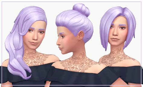 Sims 4 Noodles Base Game Hair Recolor Vrogue
