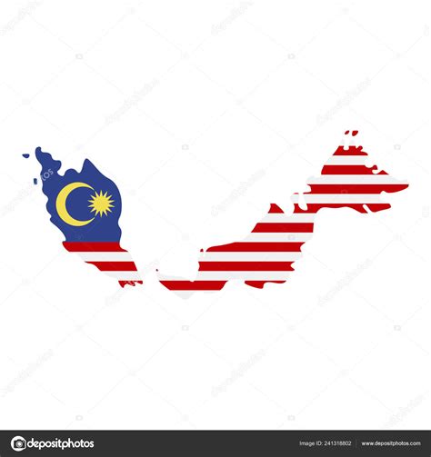 Logo resolution up to 300 dpi, color. Map Malaysia Flag Malaysia Map Vector Illustration — Stock ...