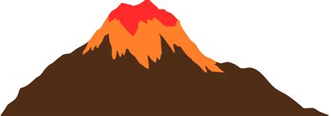 Mountain Volcano Eruption 12177141 Png