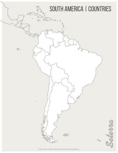 Blank Printable South America Countries Map Pdf Latin America Political Map Latin America Map
