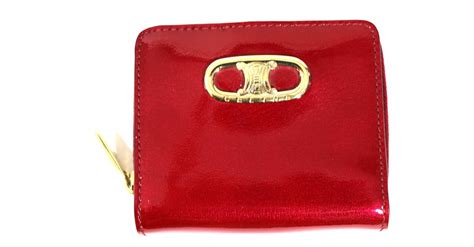 Céline Wallets Red Patent leather ref 9521 Joli Closet