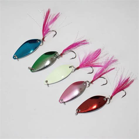 35g Mixed Weight 32cm Spinner Spoon Fishing Lure Metal Lures Colorful