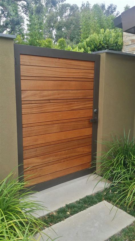 Ipe Door Wooden Garden Gate Gate Designs Modern Modern Fence Design