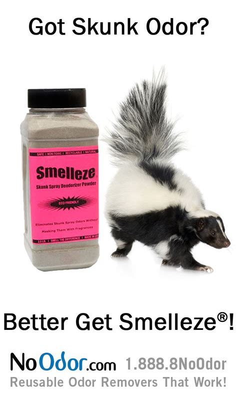 Smelleze Natural Skunk Smell Removal Deodorizer Skunk Smell Skunk