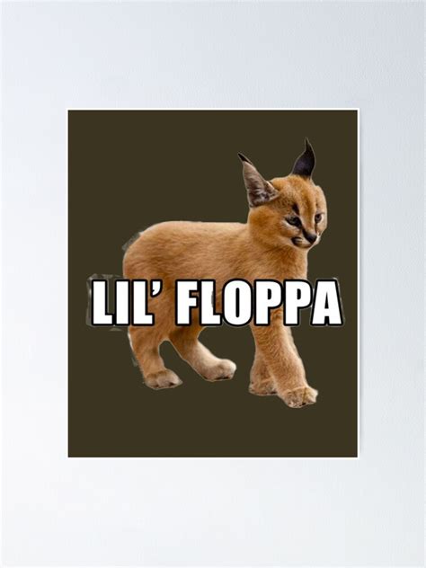 Floppa Peeker Meme Peeking Big Floppa Baby Caracal Poster For Sale By