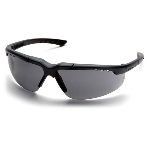 pyramex safety provoq safety glasses gray frame gray lens