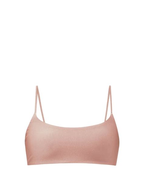 Jade Swim Muse Scoop Neck Bikini Top Pink Beachwear Coshio Online Shop