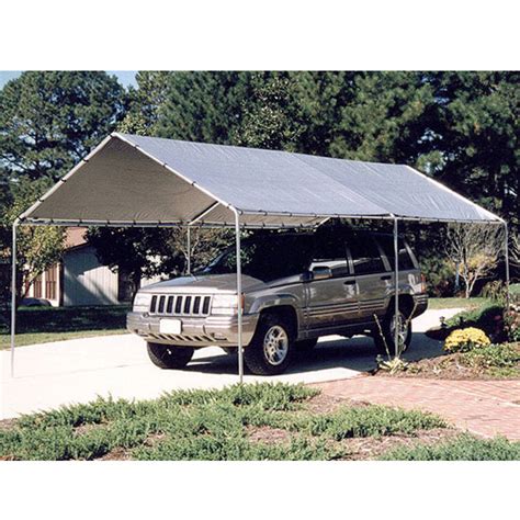 Sunjoy fabric canopy roof cover bbq grill gazebo replacement 5ft x 8ft 5x8. Galvanized Canopy Tent & Car Shed - 16' x 20'