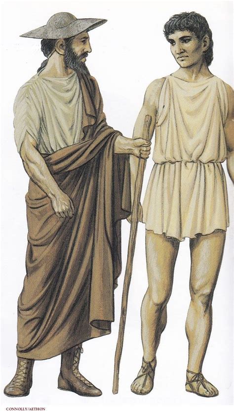 Ancient Athenian Mens Clothing Circa 5th Century Bc Peter Connolly