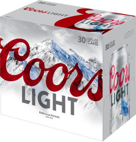 Coors Light Beer 30 Cans 12 Fl Oz Jay C Food Stores