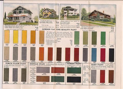 Gvt Color Palette 1920s Historic Paint Colours Exterior Color