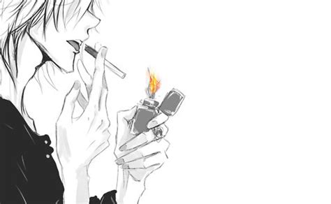Guy Manga Smoke Inspiring Picture On By ♡ Whi