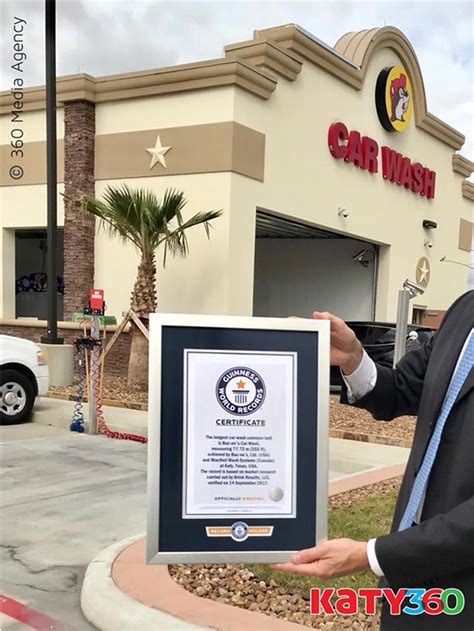 Guinness Katys Buc Ees Car Wash Received Guinness World Records