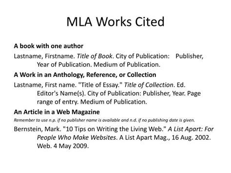 Free Works Cited Mla Free Mla Citation Generator