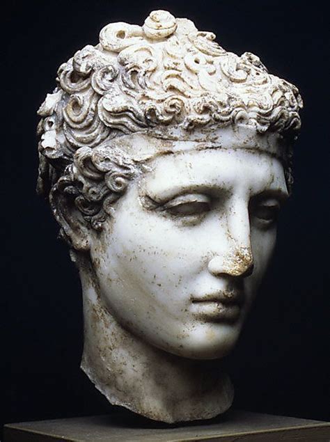 Marble Head Of An Athlete Mid Imperial Antonine Ca Ad 138192