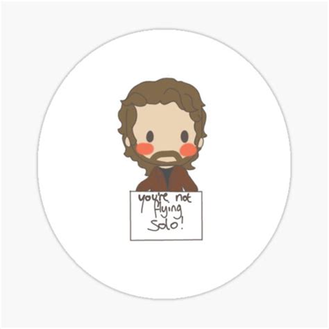 Richard Speight Jr Youre Not Flying Solo Sticker For Sale By Iamthetwickster Redbubble