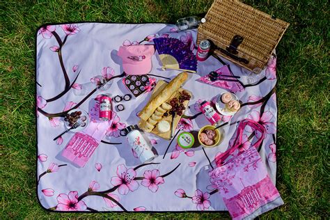 Cherry Blossom Themed Picnic Items For Spring