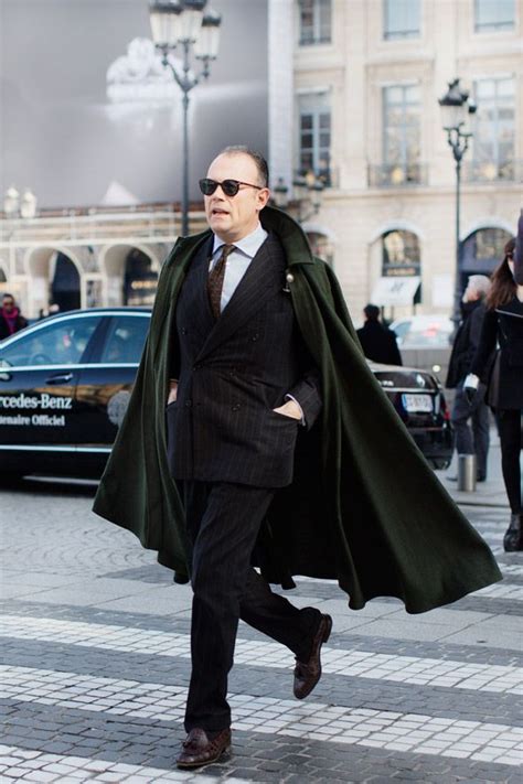 Men In Capes Paris Fashion Week Men Mens Street Style Sartorialist