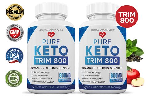 Pure Keto Trim 800 Pills Advanced Bhb Boost Ketogenic Supplement
