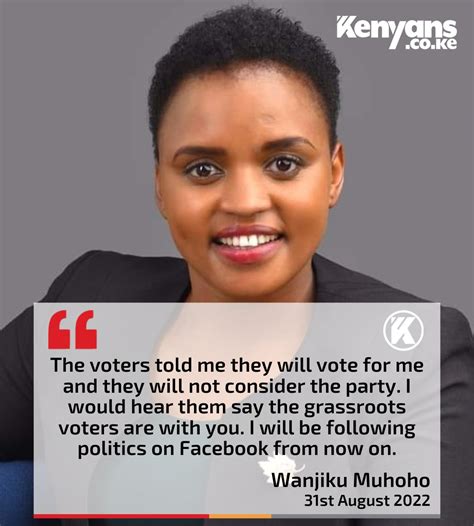 Ke On Twitter Uhurus Cousin Wanjiku Muhoho Quits Politics After Losing The