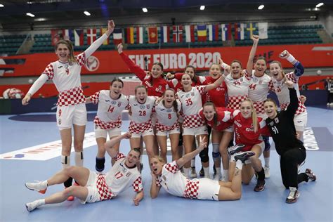 2020 Women's Handball Euros: Croatia Handball Celebrates after Crucial Win against Favorite Hungary