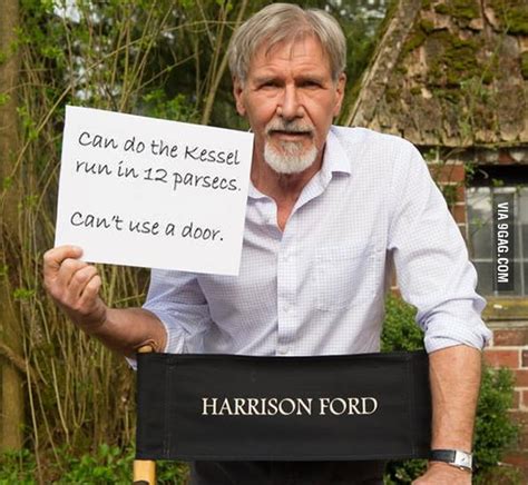 Harrison Ford On The Set Of Star Wars VII 9GAG