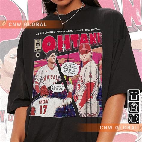 Shohei Ohtani Baseball Comic Shirt 90s Vintage Merch Book Etsy Canada