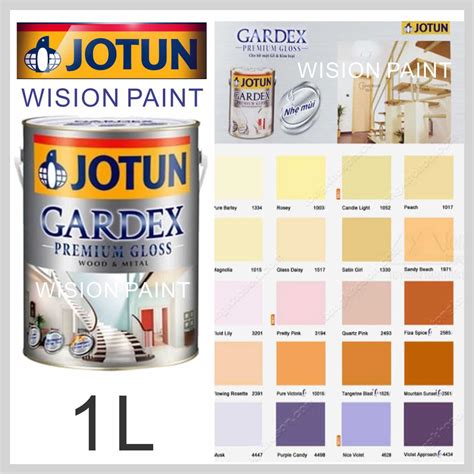 The collected prices were updated on dec. 1L ( 1 LITER ) Jotun Paint Gardex Premium Gloss Wood ...