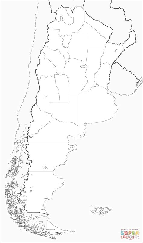 Mapa De Argentina Para Colorear Mapa De Argentina Vrogue