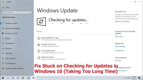 Fix Windows 10 Checking For Update Stuck Or Taking Too Long Time Youtube