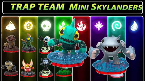 Skylanders Trap Team Full 16 Mini Figures Character Roster Reveal