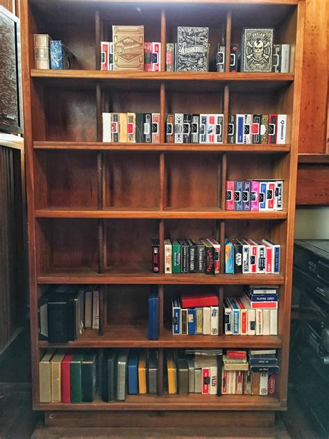 Cassette tape case for display? How about CD rack. : playingcards
