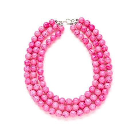 Chunky Hot Pink Statement Necklace By Kluster The Luxe Tickled Pink