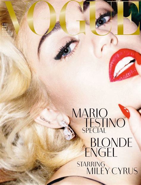 Miley Cyrus Channels Marilyn Monroe On Vogue Germany Covers Fashion