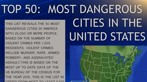 Top 10 Most Dangerous Cities In The United States