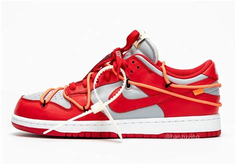 Off White Nike Dunk Low University Red Release Info