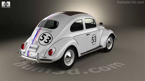 Volkswagen Beetle Herbie The Love Bug 1963 3d Model By Youtube