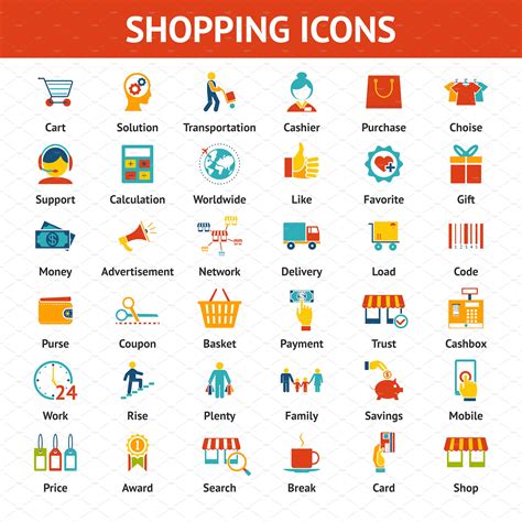 Shopping Icons Icons ~ Creative Market