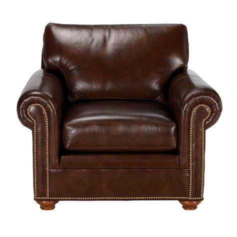 Included in those 1,600 pieces was the circa 1776 collection. Conor Leather Chair, Omni/ Brown - Ethan Allen US ...